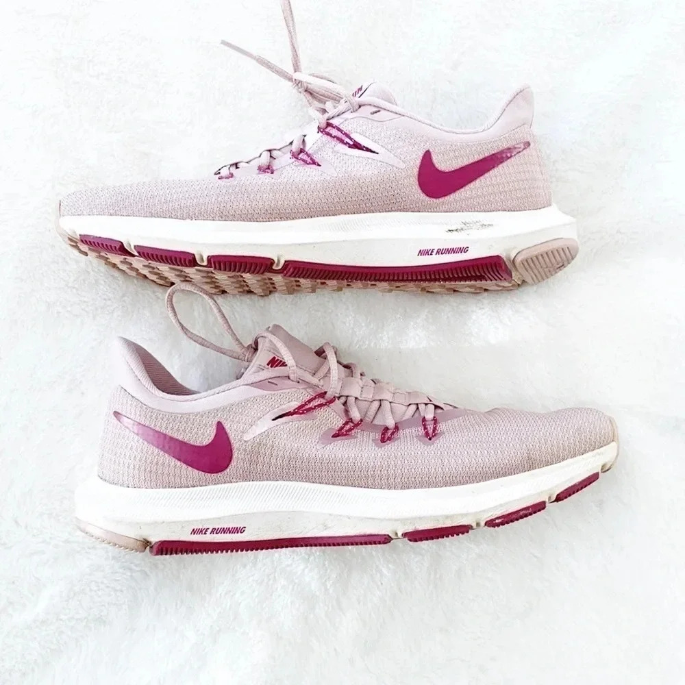 Nike Pink Quest Running Sneakers - Picture 9 of 11